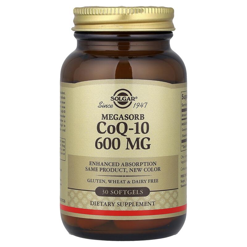 Megasorb CoQ-10, 600 мг, 30 мягких капсул