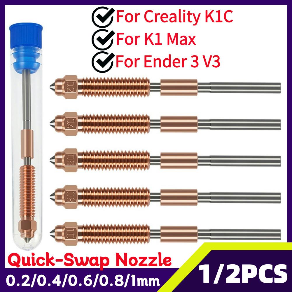 Сопло K1C Unicorn Quick-Swap Сопло Ender 3 V3 Для 3D-принтера Creality K1C/Ender 3 V3/Ender 3 V3 K1C K1 Max 0.2/0.4/0.6/0.8/1мм