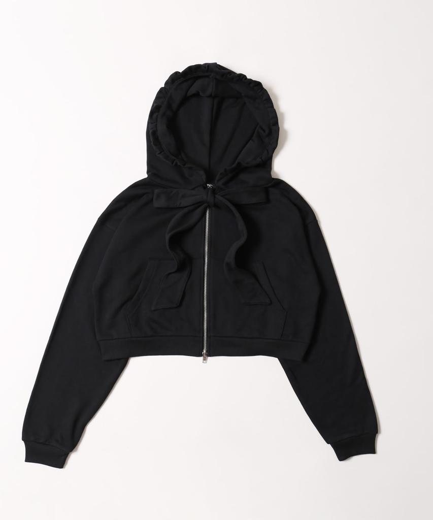 WEGO PHILLY Big Ribbon Size Black Hoodie, Women's, F,