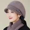 Женская зимняя вязаная шапка-бини, вязаная крючком шапка-бейкер, легкая, эластичная, только ручная стирка, унисекс, головной убор для активного отдыха