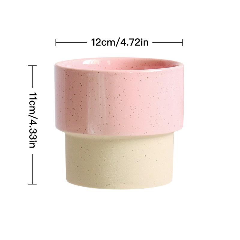 Простой красочный цветочный горшок, сочный горшок, керамический горшок, домашний декор, настольные украшения, бонсай, горшок, украшение сада