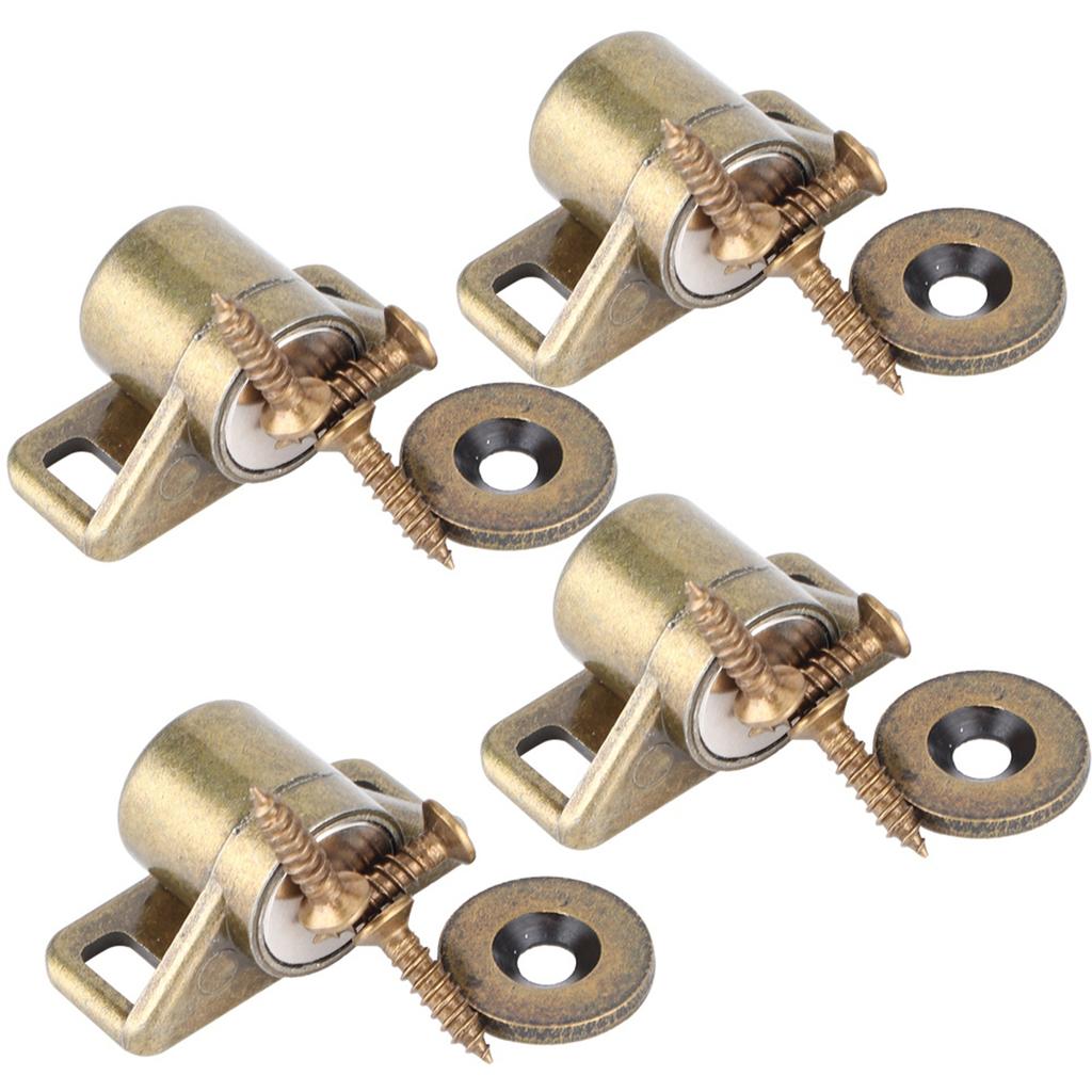 4 шт. Винтажные магнитные дверные защелки из цинкового сплава, фурнитура, аксессуары для шкафа, зеленый