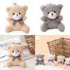 Mini Bear Cute Plush Bear Keychain Bag Ornament Women Handbag Decorations School Student Backpack Lovely Furry Pendant