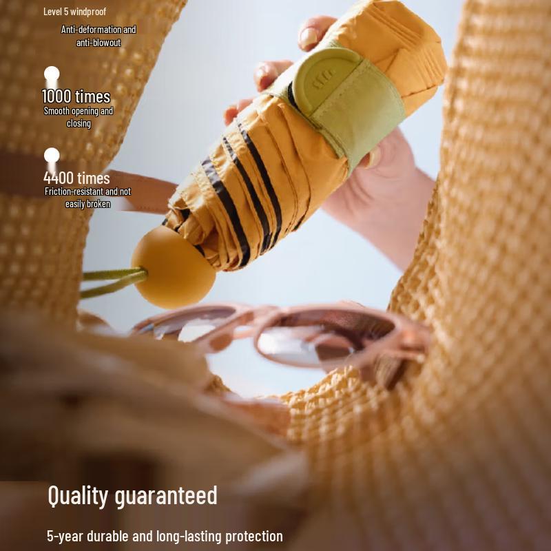 Beneunder Anti-UV Five-Fold Capsule Umbrella