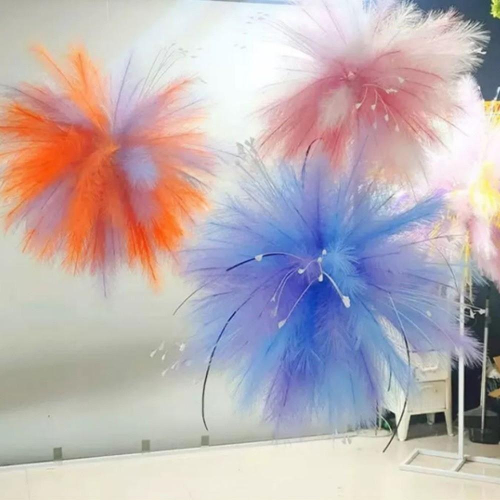 Fireworks Maidenhair Grass Artificial Reed Plant Bouquet Pampas Grass Wedding