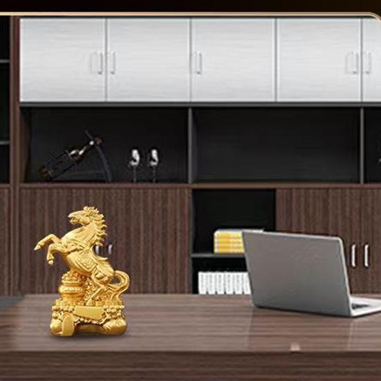Лошадь Орнамент Золотая Отделка Универсальная Фигурка Лошади Символ Силы Успеха Зодиак Полимерная Статуэтка Дом