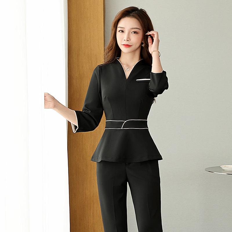 Chinese Style Women's Summer Uniform Dress for Spa Technicians