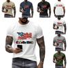 Men's Printed Short Sleeve T-Shirt Men's Loose Casual Short Sleeve Top