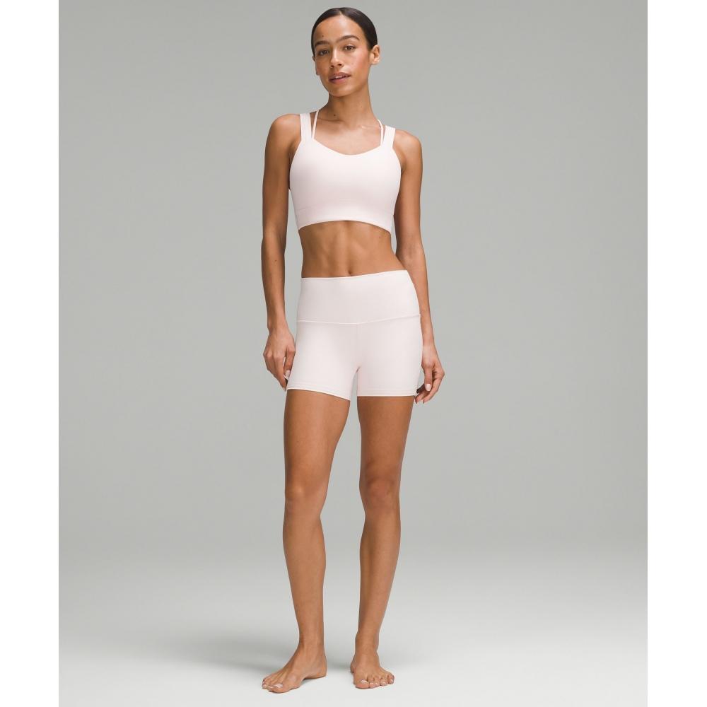 Lululemon Like A ClouD Longline brA Light Support D DD Cup strAwberry milkshAke