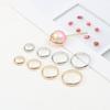 10 шт./лот, бусины-разделители с двойным отверстием, позиционирующие круговые кольца для прыжков, для DIY браслетов из бисера, аксессуары для изготовления ювелирных изделий