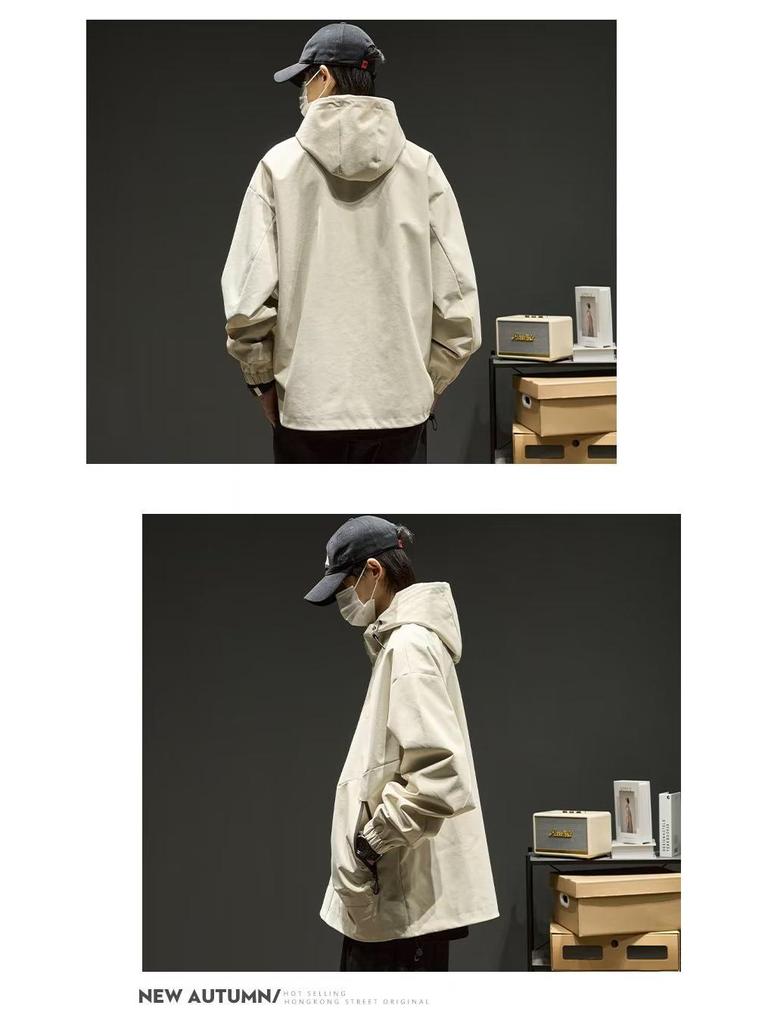 Мужская японская модная куртка для альпинизма с капюшоном — повседневная одежда на весну/осень