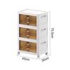Folding Wardrobe Containers with Wheels Elevated Design Save Space Bedroom Storage Box High-capacity Plastic Kitchen Cabinets