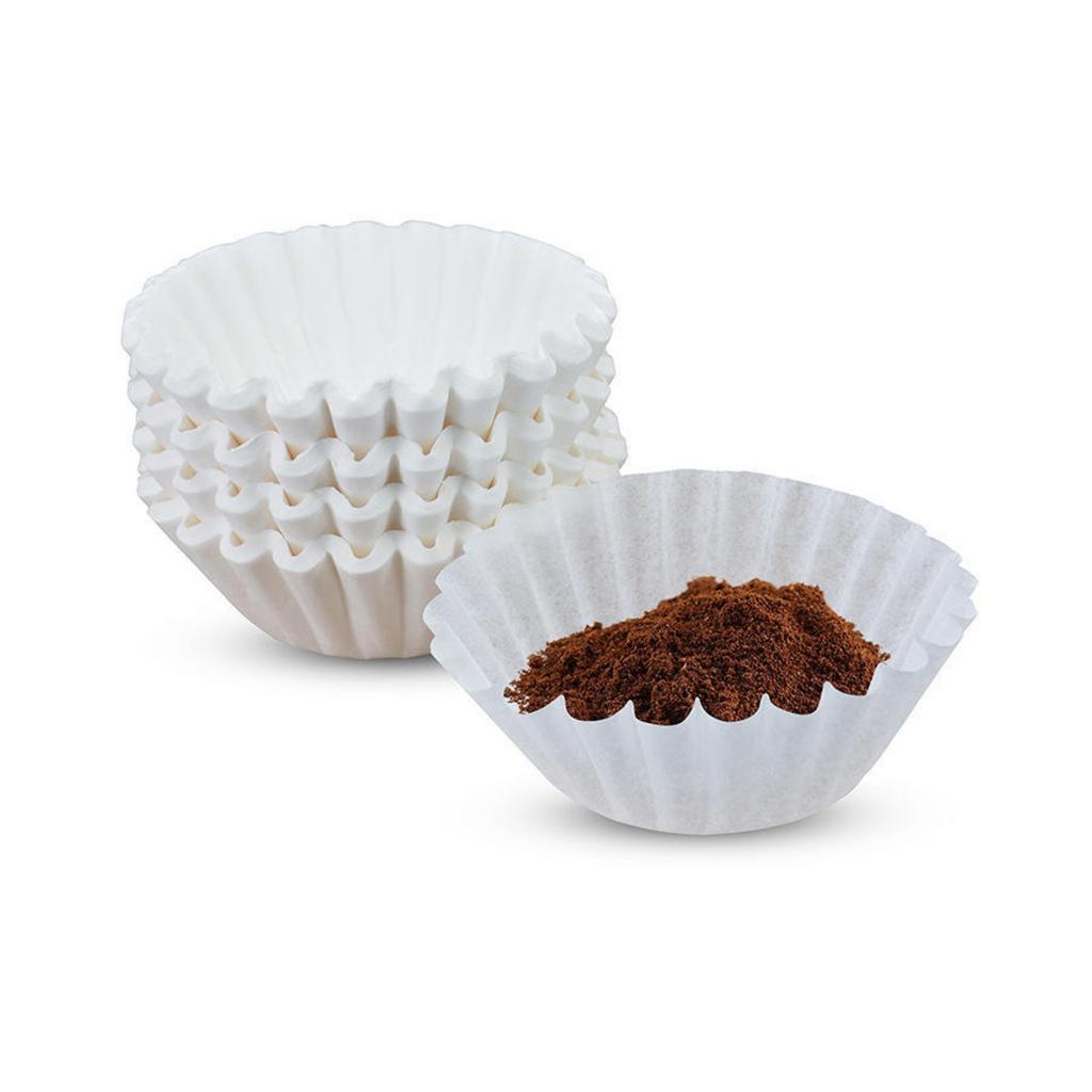 200pcs Coffee Filter Paper, Suitable For Coffee Machine Replacement Round Coffee Filter Paper, Disposable Paper Filter Paper