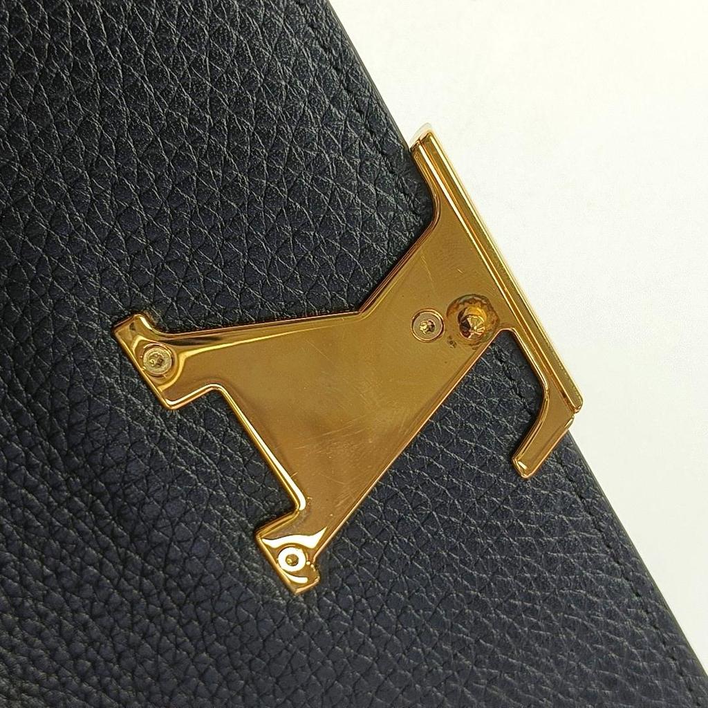 [Б/У] Кошелек Louis Vuitton Capucines 'Черная кожа Taurillon' - Хорошее состояние #5J4IHA