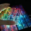 Брелок-клавиатура с 4/9 кнопками для пальцев со светодиодной подсветкой RGB, игрушка-антистресс для снятия напряжения, успокаивающие аксессуары