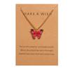 Vintage Butterfly Necklace Pendant Women's Ring Trend Gold Star Adjustable Ring Jewelry
