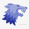 Cobalt Blue House Stark Iron On Heat Transfer Printing Vinyl Patches Sticker for Clothes DIY Appliques Washable Patches