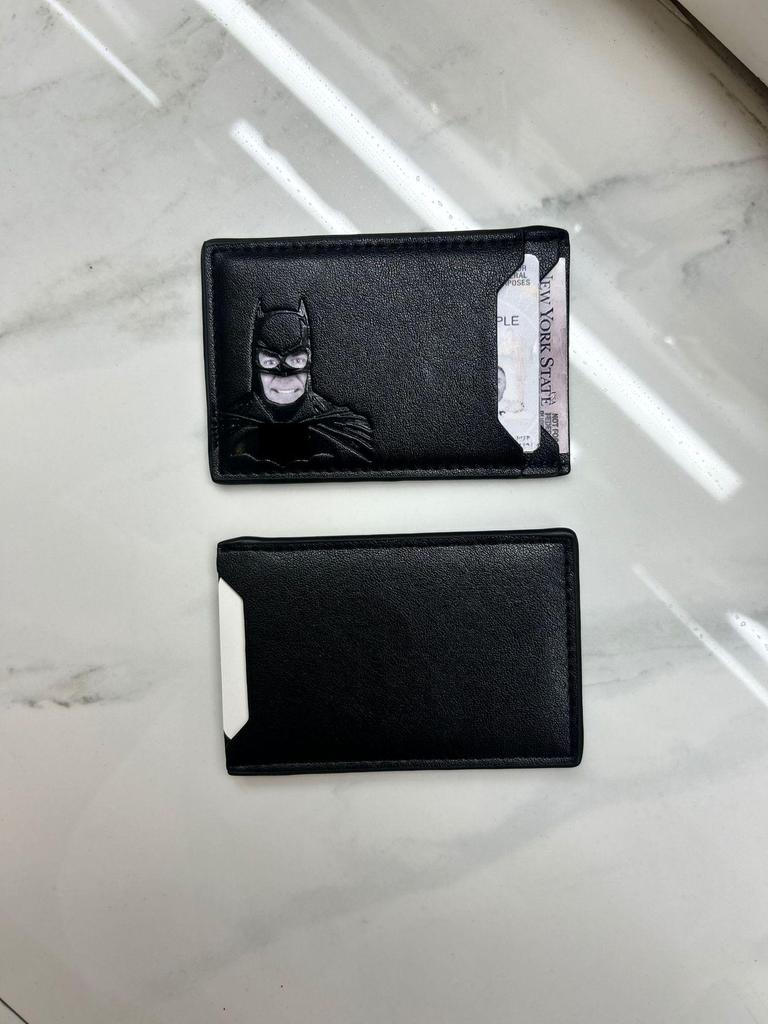 Men's Batman Hero Squad Card Holder & Wallet - Multi-Card Slot, Hollow Design, Short Style