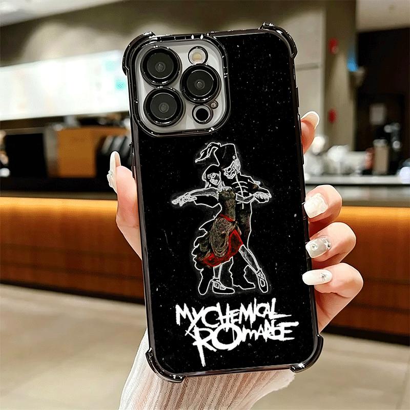 My Chemical Romance MCR Мягкий чехол для телефона для iPhone 15 16 17 Air 14 Pro Max 16E Plus 13 12 Mini Покрытие Защита от падения Fundas