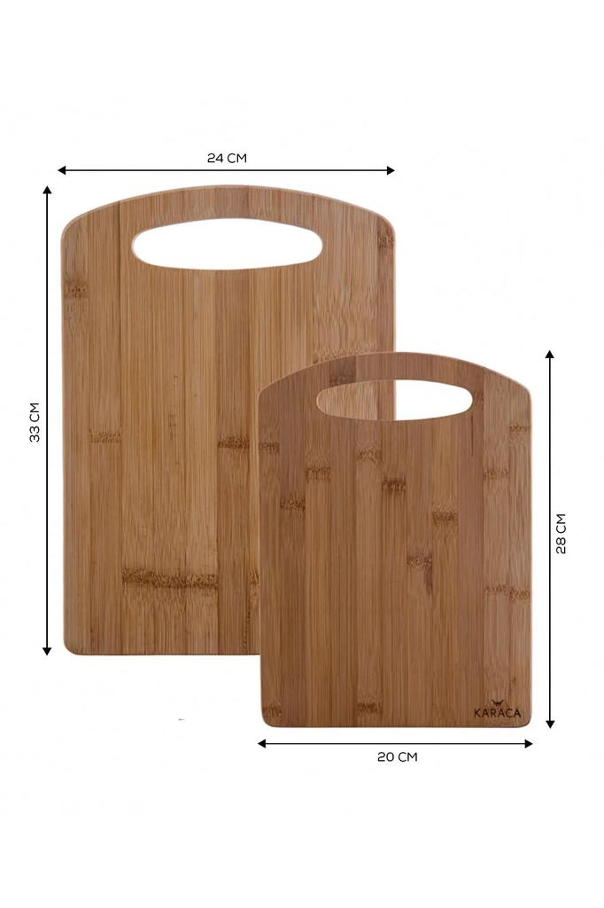Бамбуковая разделочная доска Stark, 2 шт., 28/33 см
