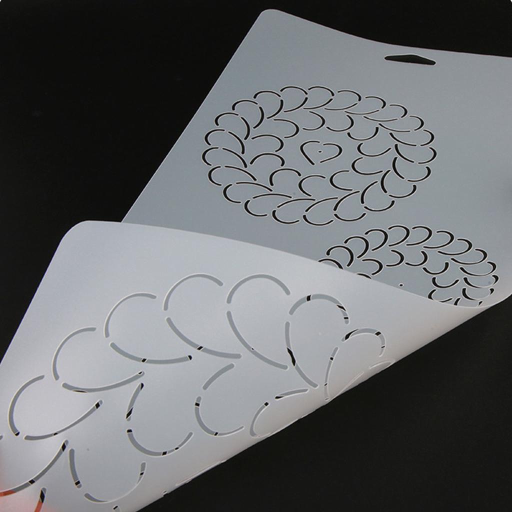 Quilting Templates Floral Line Quilting Stencil Reusable Plastic Sewing Stencil Patchwork Tool for Painting On Bag Shirt