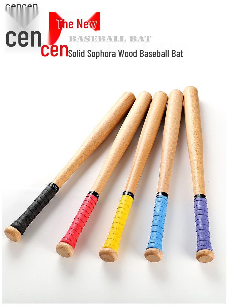 Solid Beech Heavy-Duty Polished Wood Baseball Bat