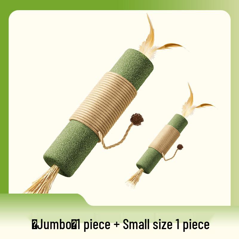 Catnip Teaser and Teeth Grinding Stick: Boredom Relief & Bite-Resistant Toy for Cats & Kittens