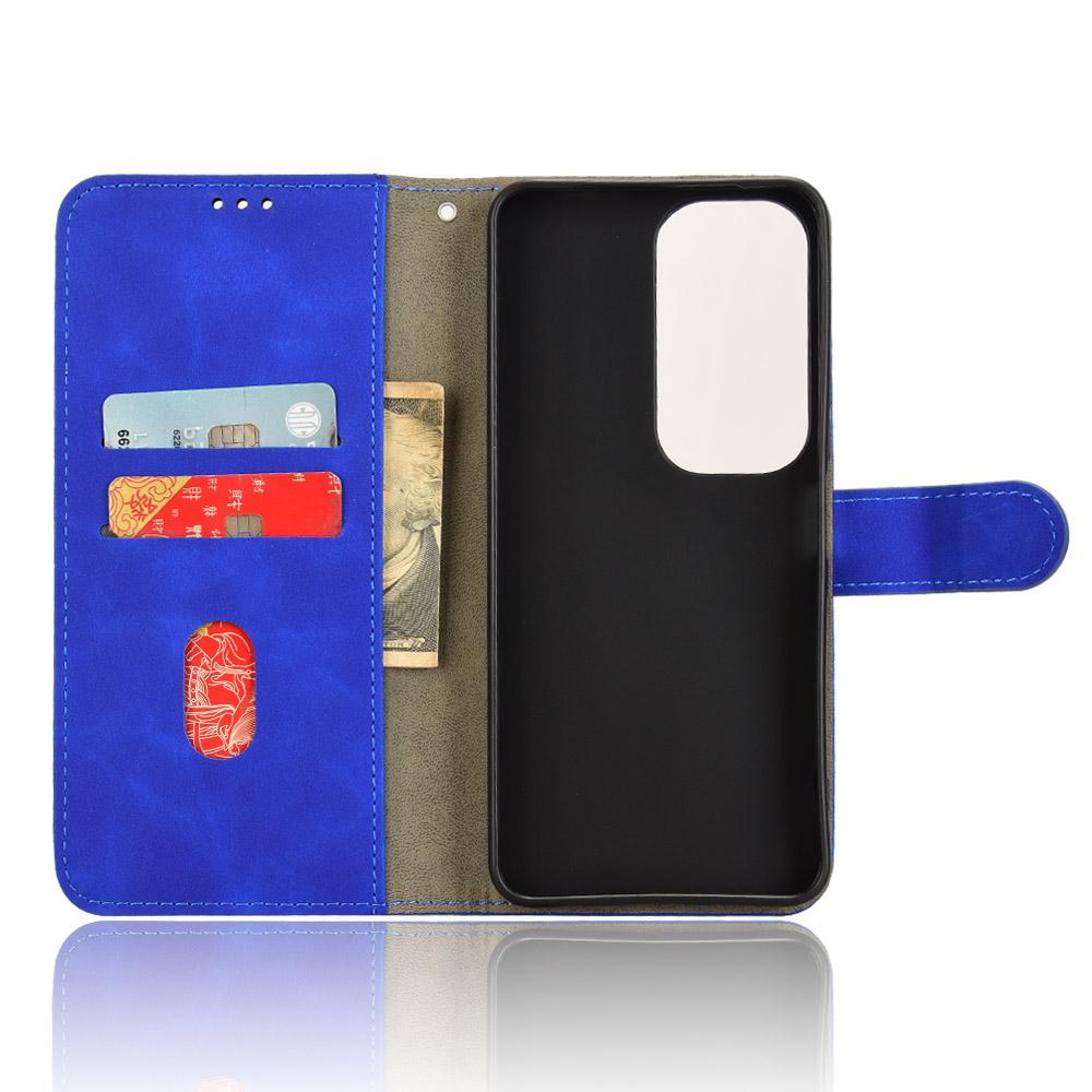 For vivo Y19s 4G Leather Case Skin-Feel Anti-Drop Wallet Flip Phone Cover