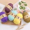 Handicraft Weave 4ply Yarn Hand Knitting Soft Wool Blended Yarn Crochet Wool Cotton Multicolor