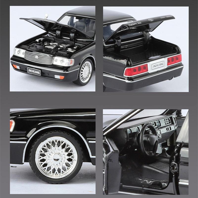 1/32 Toyota Crown 133 JZS133 Сплав Классическая Модель Старого Автомобиля Литой Металл Ретро Автомобиль Модель Автомобиля Звуковая и Световая Симуляция Детская Игрушка Подарок