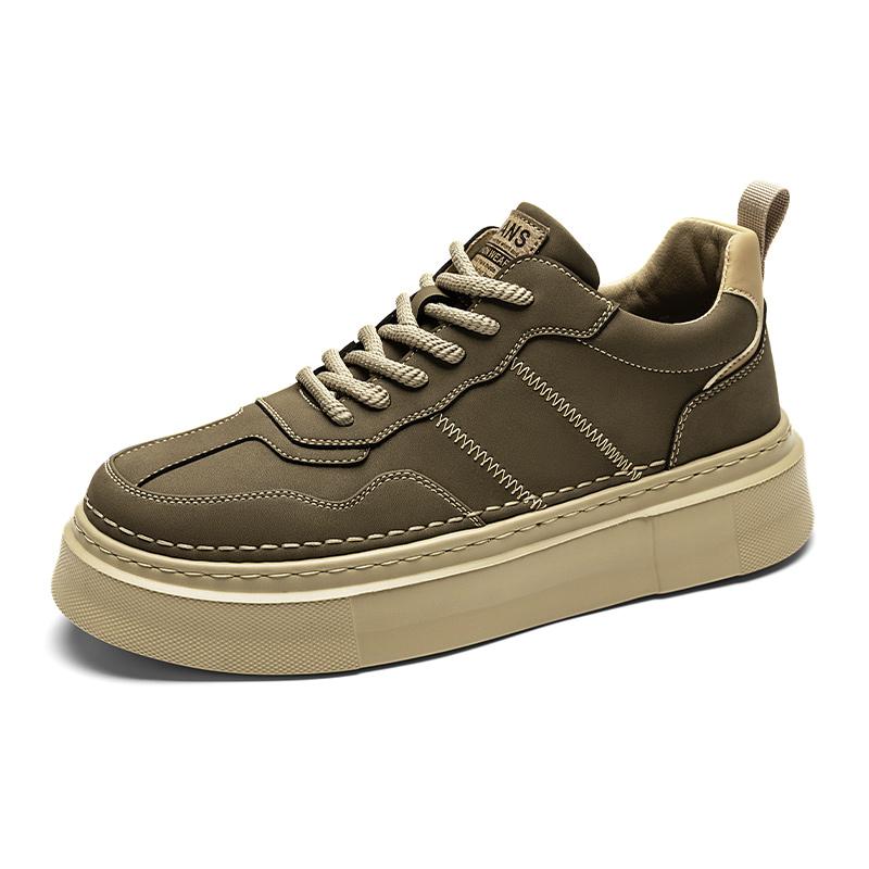 Fashion Fashion Men Vulcanize Shoe Casual Leather Casual Shoes Hot Sale Sneakers Tenis Masculino Comfort Lace-up Man Skateboard Footwear