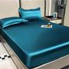 2PC/3PC 1 комплект постельного белья простыня на резинке постельное белье атласная шелковистая простыня на резинке гладкий нескользящий чехол для матраса покрывала постельное белье