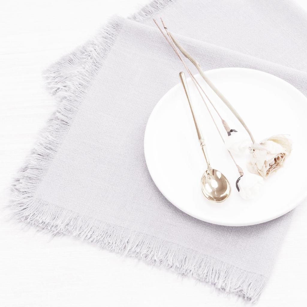 1PC Napkin Burlap Mouth Cloth Cotton Linen Party Holiday Decoration Table Runner Cross Border Factory Wholesale