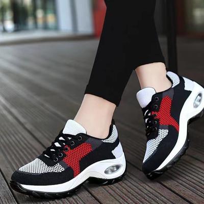 Летающие тканые женские туфли, повседневные кроссовки, женские модные универсальные туфли-качалки с мягкой подошвой, дышащие летающие тканые женские туфли-лодочки