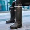 Мужские дождевые ботинки, водонепроницаемая обувь, модные высокие резиновые сапоги на толстой подошве, износостойкая резиновая обувь, кухонная обувь для рыбалки, водные сапоги