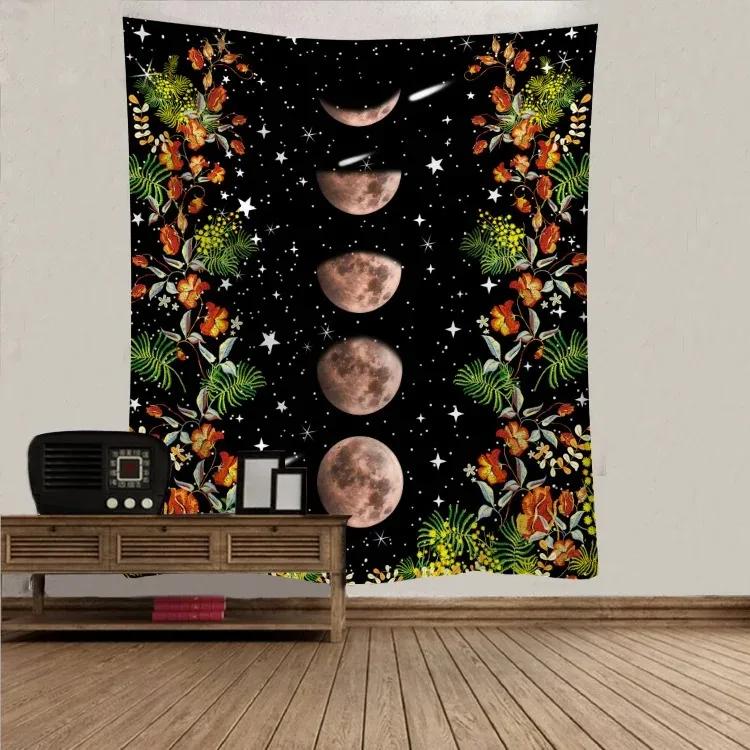 Простой цветочный узор гобелен спальня гостиная гобелен украшение стены дома гобелен