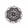 10Pieces 19x19mm Hollow Flower Pattern Charms Antique Silver Color Crafts Materials Brand: WYISYWG