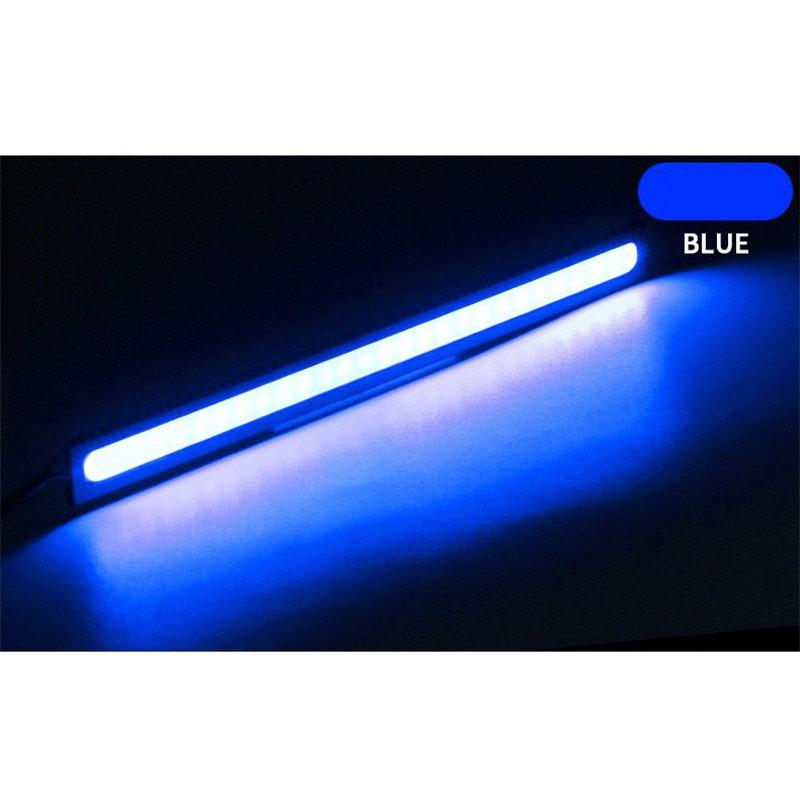 Полоса дневных ходовых огней для автомобилей, декоративная световая панель, супер яркие светодиодные ленты 12 В для автомобиля, 17 см