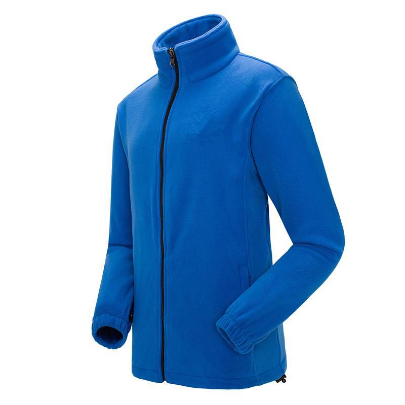 Unisex Sports Outdoor Polar Fleece Jacket - Thick, Warm, Plus Velvet for Autumn and Winter