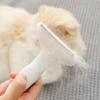 Okhee Dokhee Fluffy Cat Dead Hair Removal Brush Long and Short Hair Common 9.5 X 15.6 Cm, White, 1 Piece, Korean Pet Shampoo