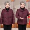 Middle-aged Elderly Padded Jacket Women's Winter Coat Old Lady Down Cotton Clothing Winter Padded Jacket Stand-up Collar