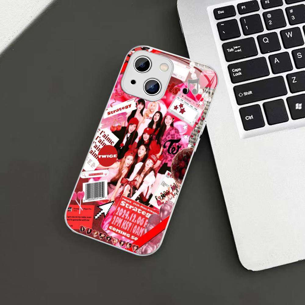 Kpop T-TwiceS For IPhone 14 13 12 Mini 11 Pro XS Max X XR 14 Plus Tempered Glass Cover