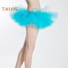 Women Mesh Tutu Skirt Lady 5 Layers Tulle Princess Skirts with Elastic Band Adult Female Short Gauze Pettiskirt for Mini Ball Beach Festival Dance