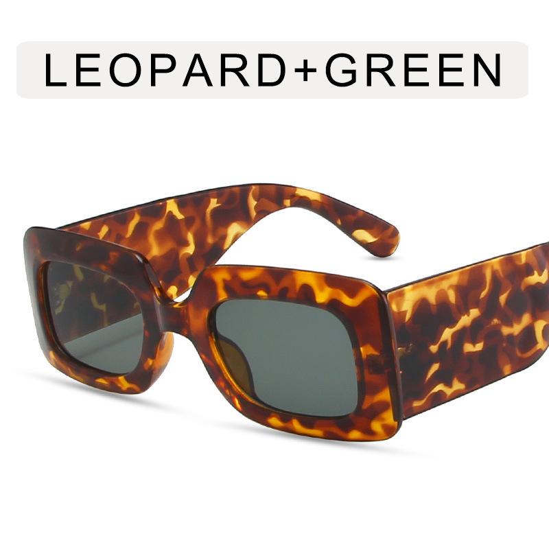 Европейско-американский стиль Женские солнцезащитные очки Прямоугольная форма Широкая дужка Женские солнцезащитные очки Новые стильные Мужские солнцезащитные очки