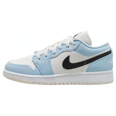 Детские кроссовки Air 1 Low GS Ice Blue Black Sail White 554723-401