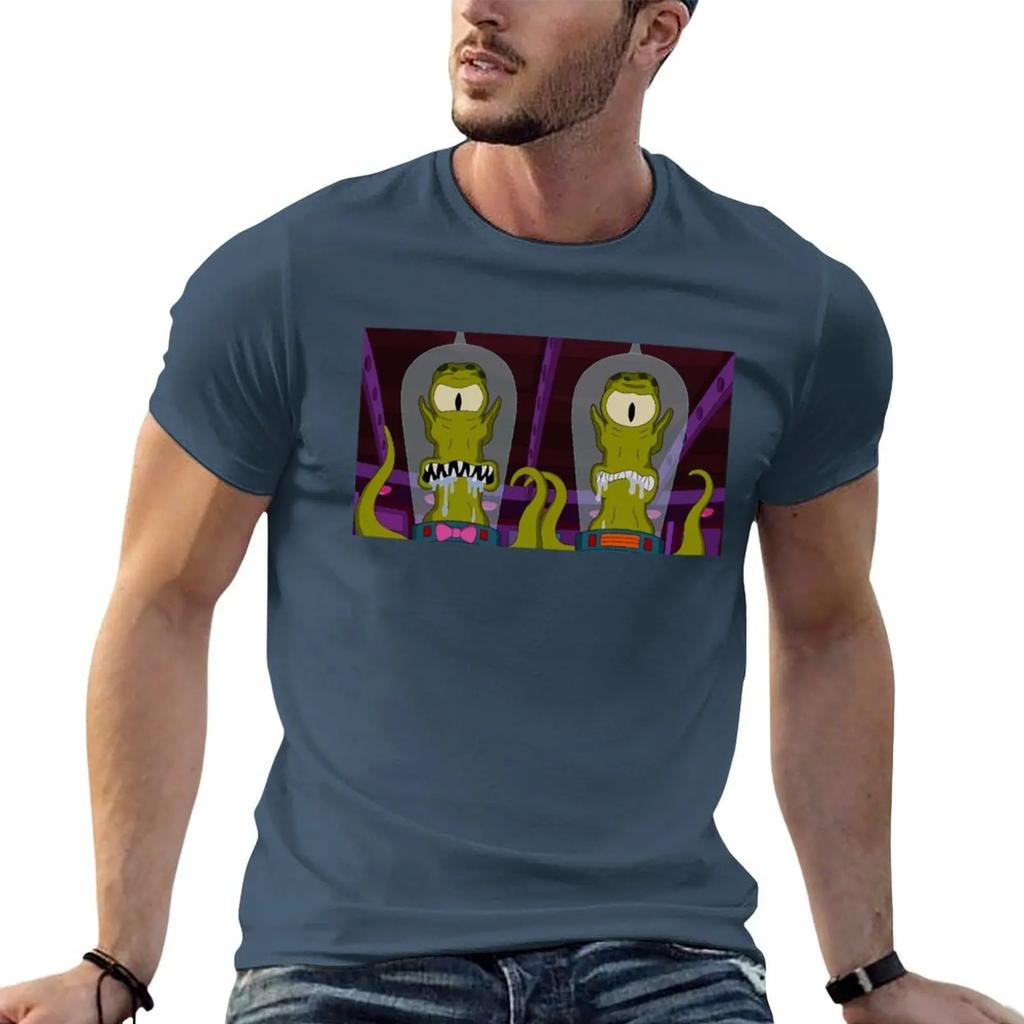 Футболка Kang and Kodos аниме тяжеловесы большие размеры топы мужские футболки с принтом аниме