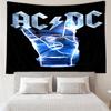 Гобелен ACDC для спальни, эстетичные гобелены для класса, настенное панно для гостиной, общежития, офиса, идеальный креативный подарок