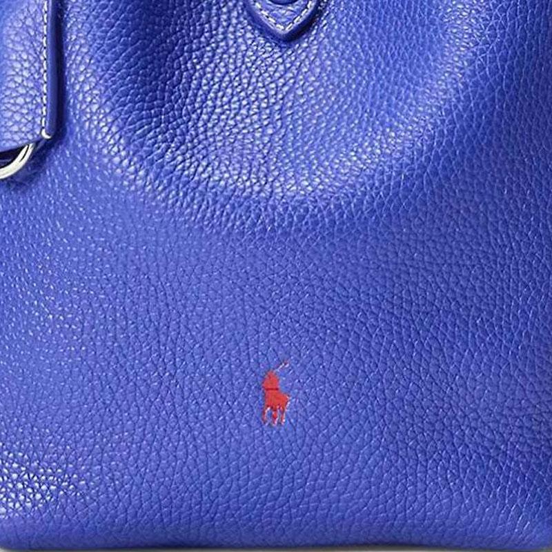 Polo Ralph Lauren Hammered Keychain Pendant Snap Closure Tote Bag Women tote bags Light-Blue 428938031009