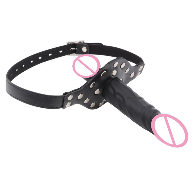 Strapon Dildos Mouth Gag For Women Mouth Plug Artificial Penis Games Oral Blowjob Sex Toys Couples Tool Harness Erotic Product