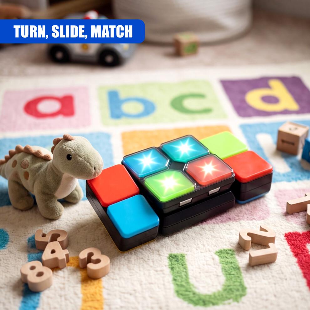 The Magic Toy Shop Magic Cube Game Electronic Handheld Puzzle Colours Lights Music Turn Slide Match